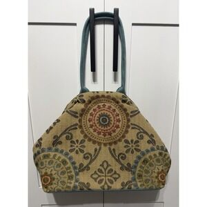 Atenti Snap Bohemian Mandala Tapestry Betty Bag Brown Blue Purse Handbag